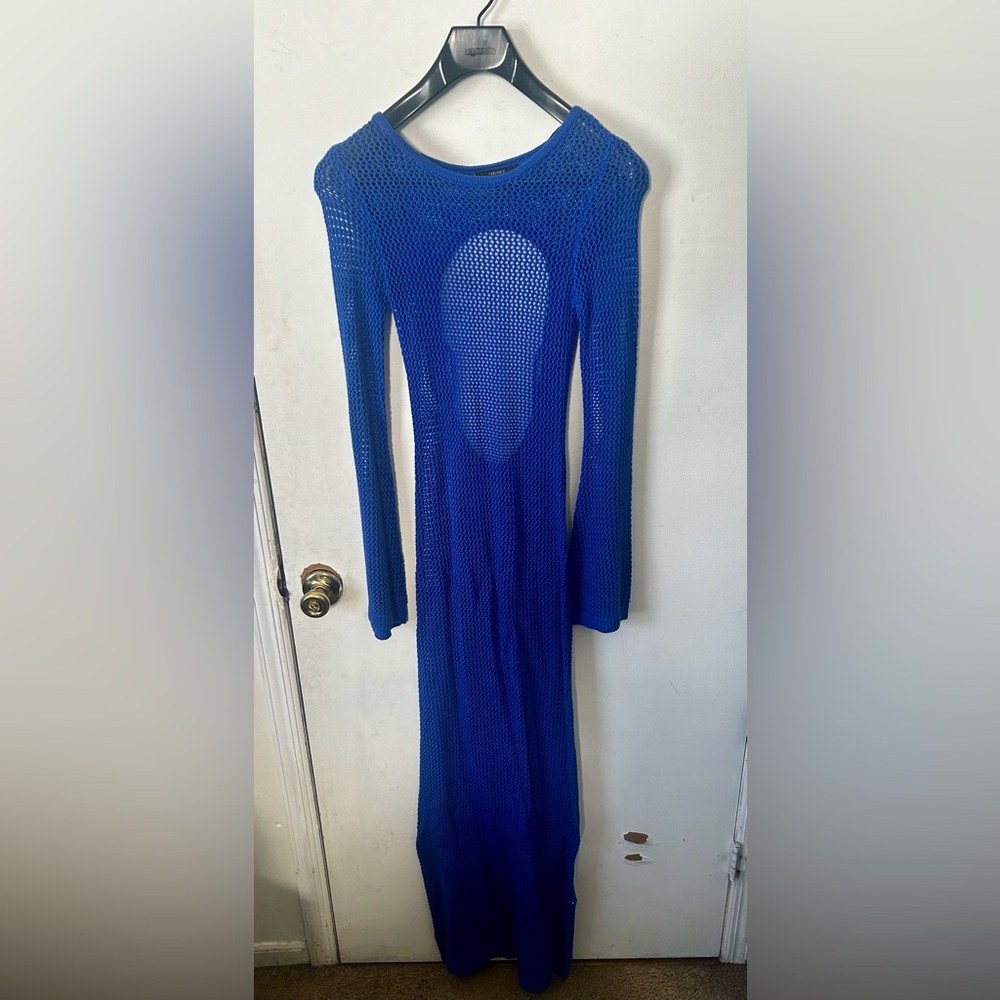 Vibrant Blue Knit Dress